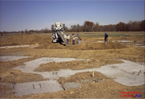 Footings Being Poured